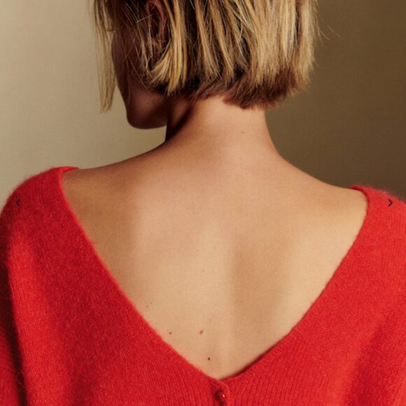 Sezane Barry Cardigan - Red - M - Picture 2 of 9